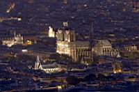 France, Paris, Cathedrale Notre-Dame, de nuit (2)